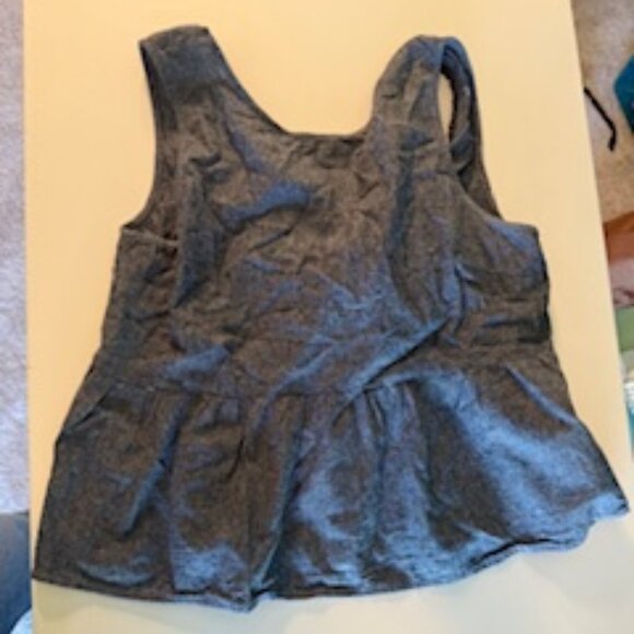 Women's Altar'd State Cropped Tank Top Blouse with Tie Bow Back - Picture 1 of 8